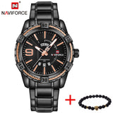 NAVIFORCE Watches Men Luxury Brand Sport Full Steel Quartz - lemgentlemen