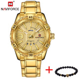 NAVIFORCE Watches Men Luxury Brand Sport Full Steel Quartz - lemgentlemen