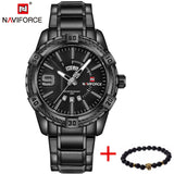 NAVIFORCE Watches Men Luxury Brand Sport Full Steel Quartz - lemgentlemen