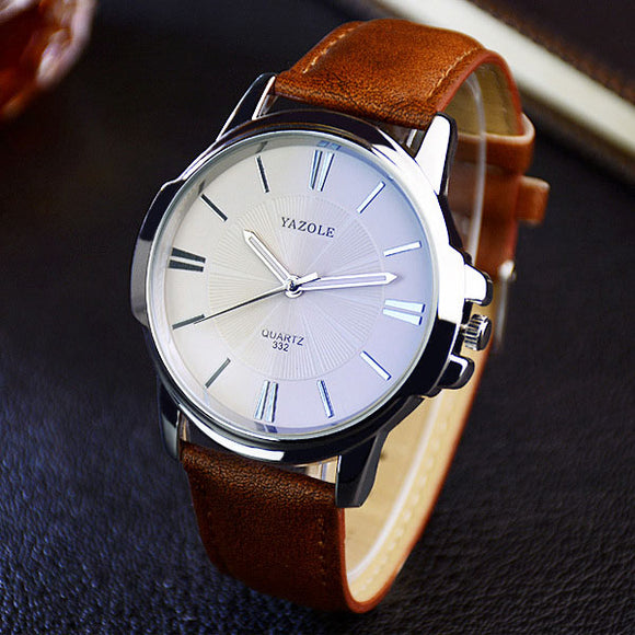 YAZOLE 2018 Fashion Quartz Watch Men Watches Top Brand Luxury Male Clock Business Mens Wrist Watch Hodinky Relogio Masculino - lemgentlemen